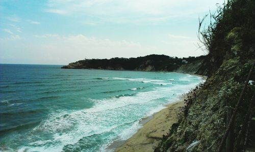 Scenic view of sea against sky