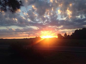 Scenic view of sunset sky