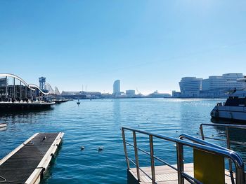 View of city at waterfront