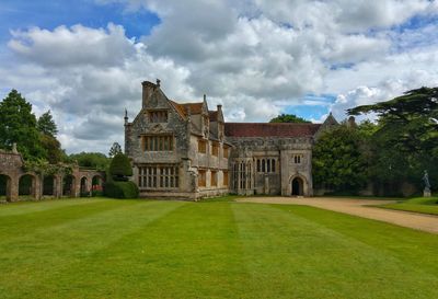 View to athelhampton house in dorset