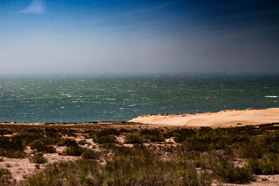 Scenic view of sea against sky