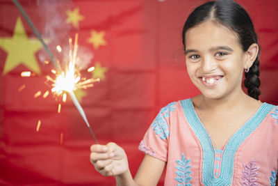 Portrait of a smiling girl