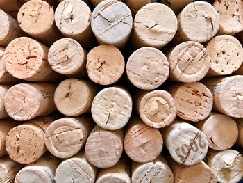 Full frame shot of wine corks