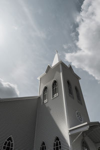 Low angle view of a church against sky