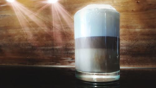 Close-up of coffee on table