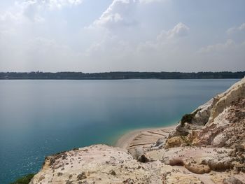 Scenic view of sea against sky