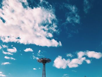 Low angle view of coney island