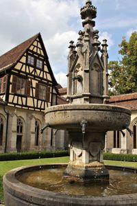 Fountain in front of temple