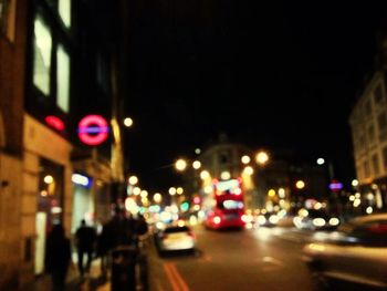 City street at night