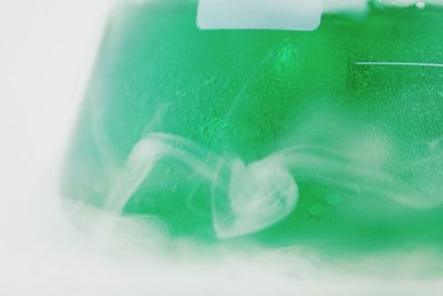 High angle view of drink in water