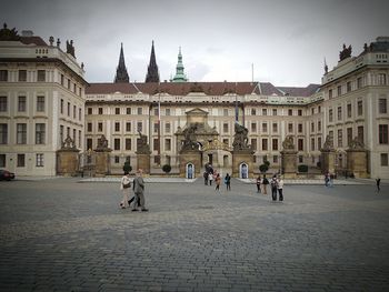 Buildings in town square