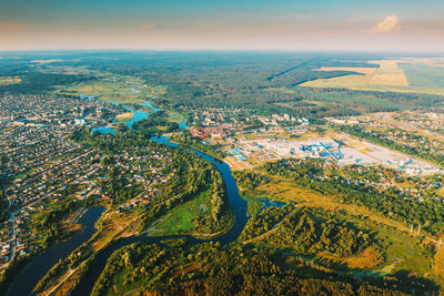 Aerial view of cityscape