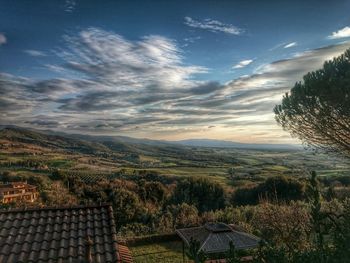 Scenic view of landscape against sky