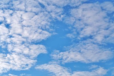 Low angle view of clouds in sky