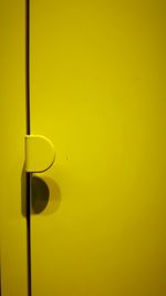 Close up of yellow lamp