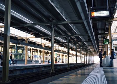 Train at railroad station