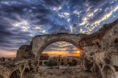 View of dramatic sky during sunset