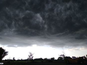 Low angle view of cloudy sky