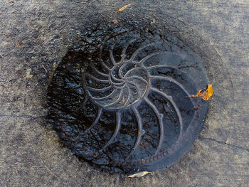 Close-up of sand on beach