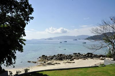 Scenic view of sea against sky