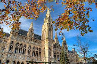 Low angle view of historical building