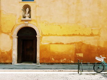Entrance of building