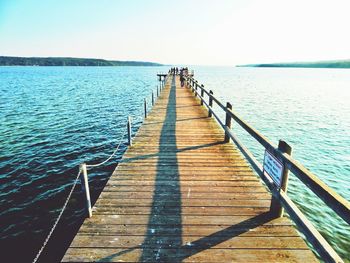 Pier on sea