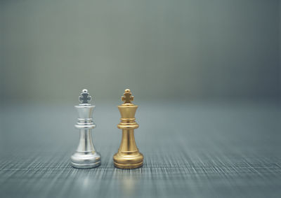 Close-up of chess pieces