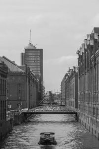 Canal along buildings