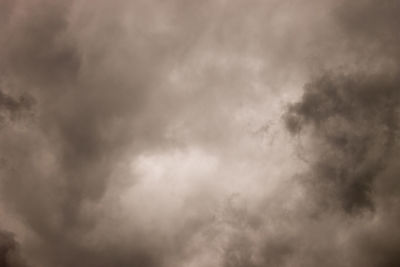 Low angle view of cloudy sky