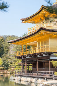 Built structure by building against sky