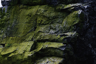 Full frame shot of rock formation in cave