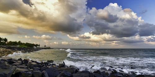 Scenic view of sea against sky