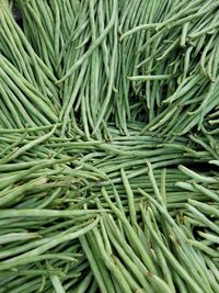 Full frame shot of green beans for sale 