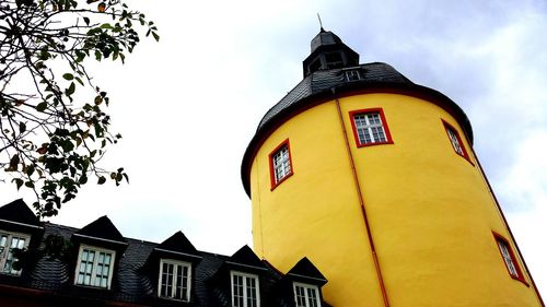 Low angle view of building against sky