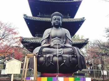 Low angle view of temple