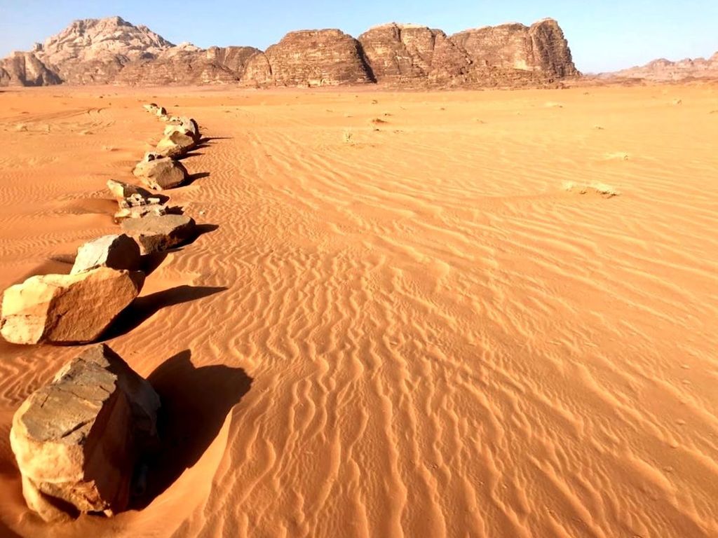 SAND DUNE IN DESERT