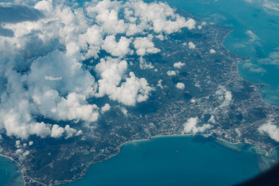 Aerial view of sea