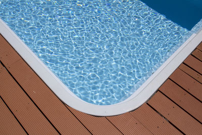 High angle view of swimming pool
