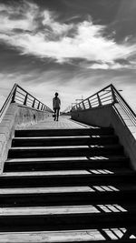 Street in black and white