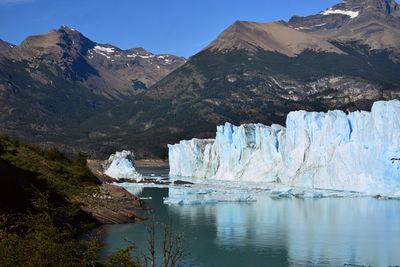 The perito moreno glacier is a glacier located in the los glaciares national park, in the southwest