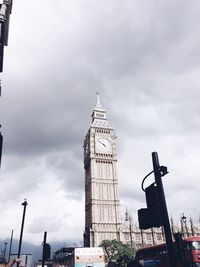 Low angle view of clock tower