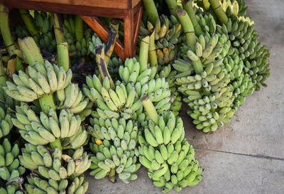 High angle view of fruits for sale in market