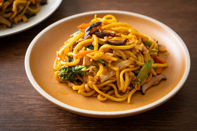 Close-up of food in bowl on table