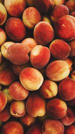 Peaches for sale at market
