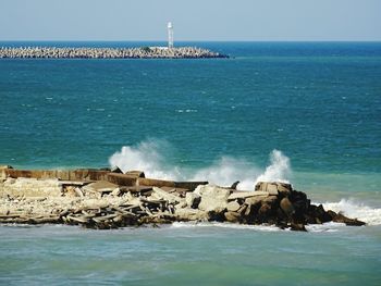 Scenic view of sea against sky