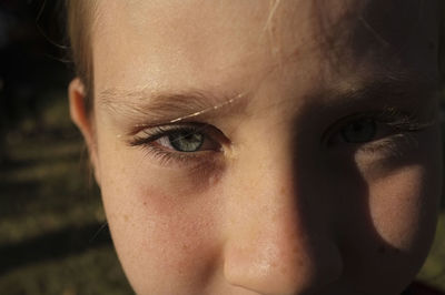 Close-up portrait of girl