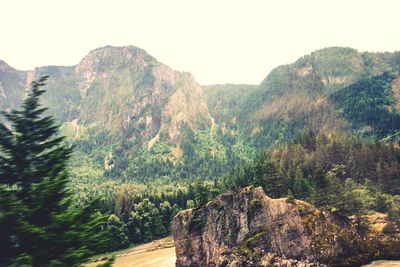 Scenic view of mountains