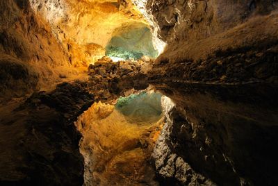 Scenic view of cave