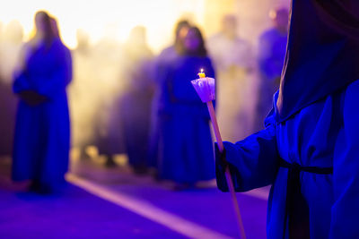 Religious people in procession